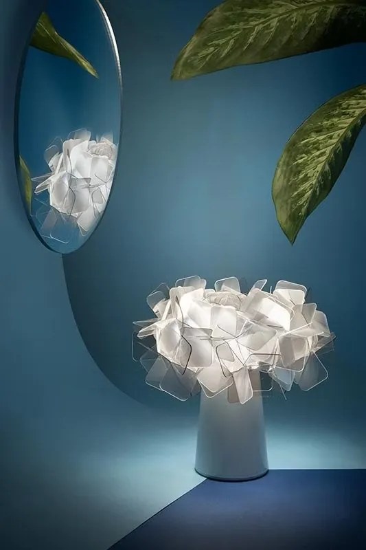 Veioza, Lampa de masa cu baterii ideala restaurant, realizata manual CLIZIA Fumuriu