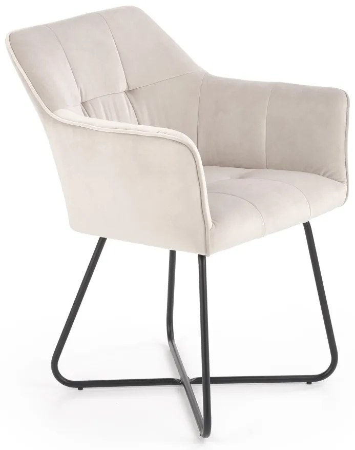 Scaun K377 velvet bej