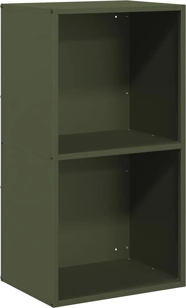 vidaXL Suport pentru lemne de foc Verde măsline Oțel laminat la rece