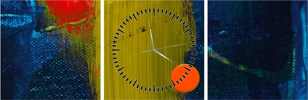 Tabloul culorilor (cu ceas) (90x30 cm)