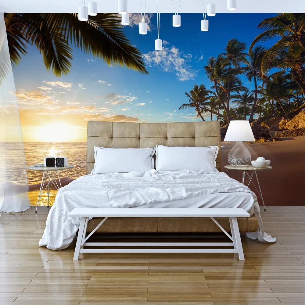 Fototapet Bimago - Tropical Beach + Adeziv gratuit 300x210 cm