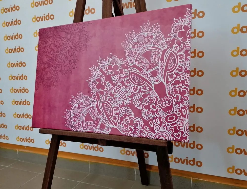 Tablou elementele unei Mandale florale