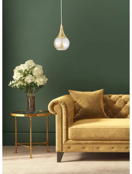 Lustră pe cablu LACRIMA WHITE 1xE27/60W/230V