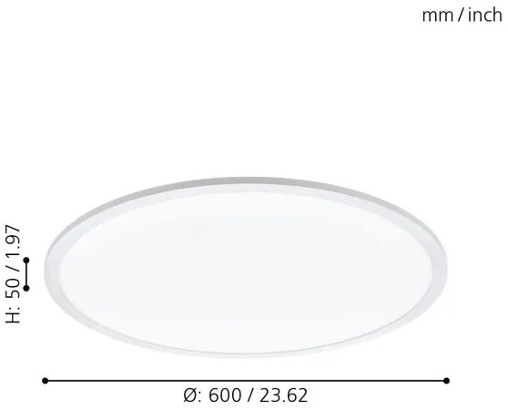 Eglo 98209 - Plafonieră LED SARSINA-A, 30W, 230V, dimabil, cu DO