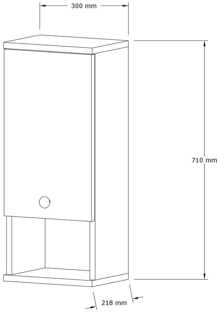 Dulap baie Elisa 2 (nuc). Promo -6%. 1089473