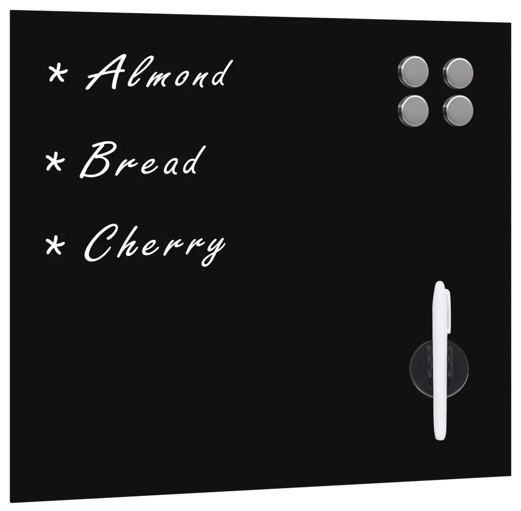 vidaXL Tablă magnetică de perete, 40 x 40 cm, sticlă