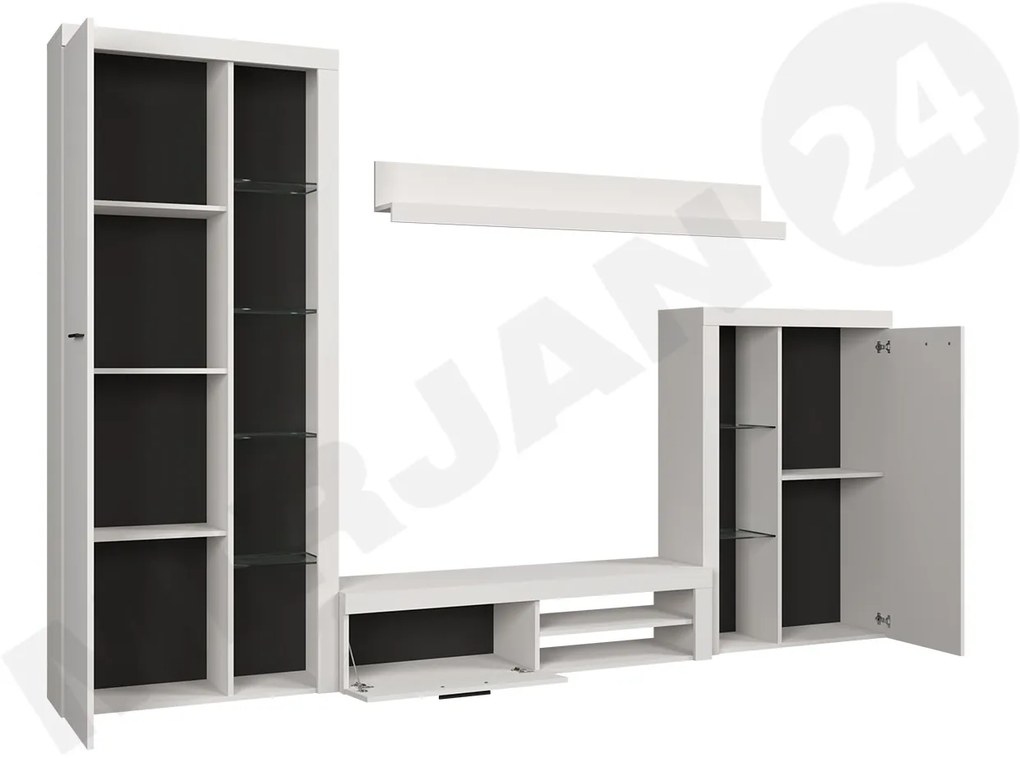 Mobilier living Rokara (cu komodou) (stejar sonoma) (iluminat LED). 1058159