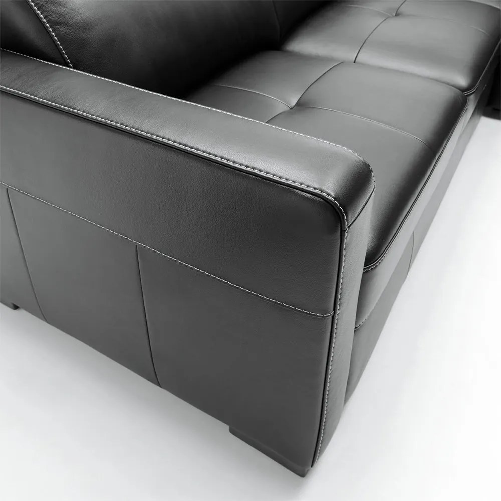 Colțar lemn masiv Ergo 260×89–101×209 cm - Stânga