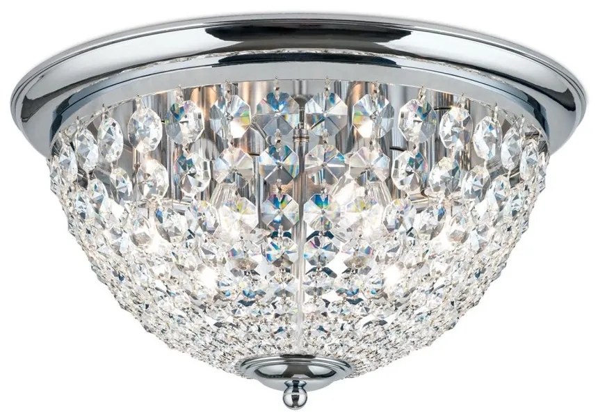 Plafoniera cristal Asfour design elegant lux PLAFOND D-47cm crom