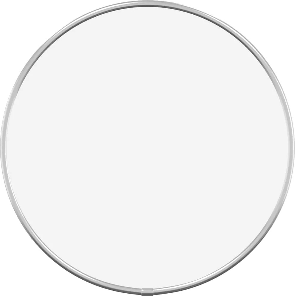 vidaXL Oglindă de perete rotundă, argintiu, Ø 30 cm