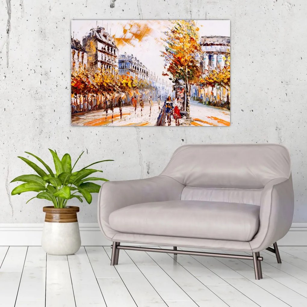Tablou - Strada din Paris (90x60 cm)