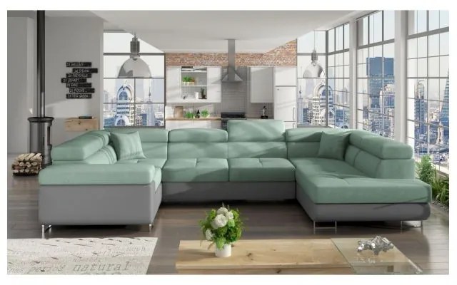Colțar Letto 202cm verde