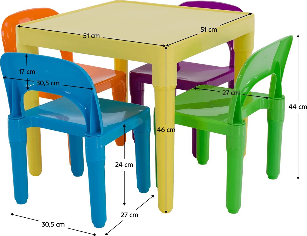 Set pentru copii 1 + 4, multicolor, ZILBO
