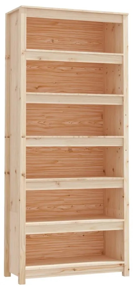 821694 vidaXL Bibliotecă, 80x35x183 cm, lemn masiv de pin