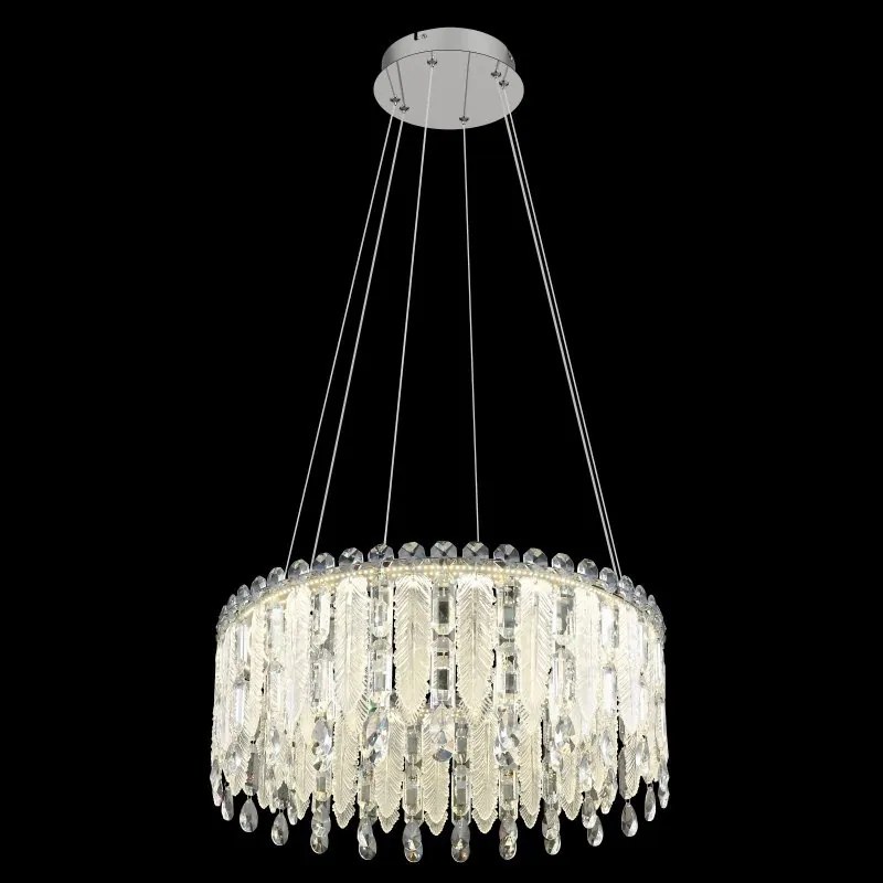 Lustra LED suspendata cu telecomanda KLUNKA crom