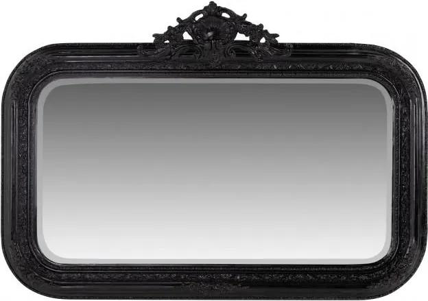 Oglinda dreptunghiulara neagra cu rama din lemn 145x99 cm Baroque