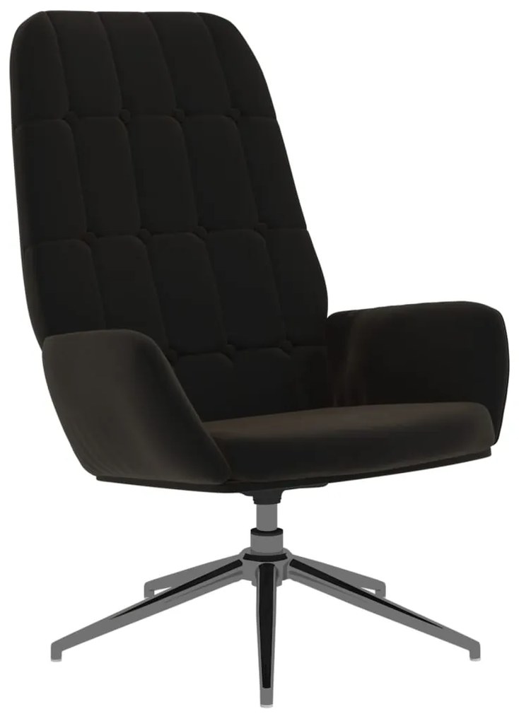 341251 vidaXL Scaun de relaxare, negru, piele întoarsă artificială