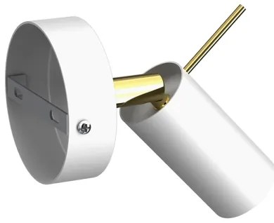 Spot de perete PRESTON 1xGU10/40W/230V alb/auriu