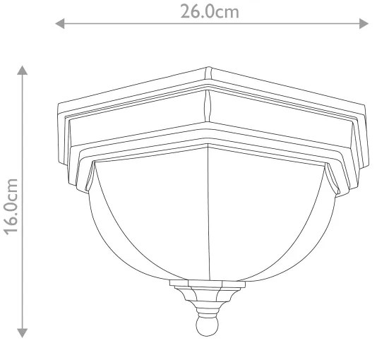 Plafonieră de exterior FAIRFORD 2xE27/40W/230V IP44 Elstead GZH-FF12