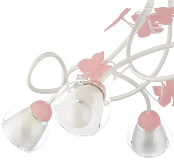 Lustră pentru copii BUTTERFLY 5xE14/6W/230V ONLI