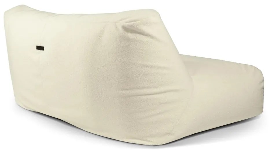 Fotoliu bean bag gri deschis cu tapițerie din țesătură bouclé Sofa Tube 190 – SLOWDOWN