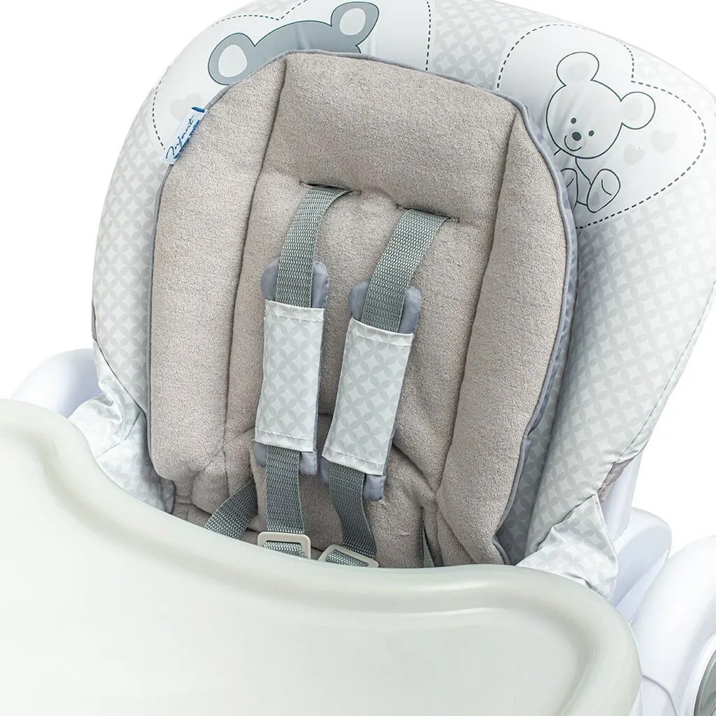 Scaun înalt pentru copii Baby Mix Infant, gri