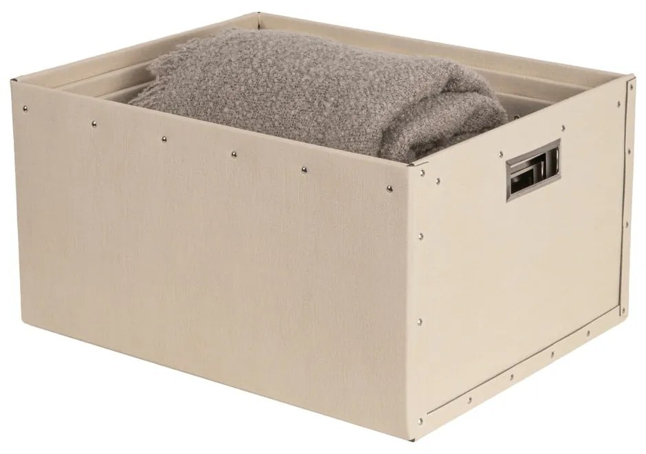Cutii de depozitare bej 3 buc. din carton Ture – Bigso Box of Sweden