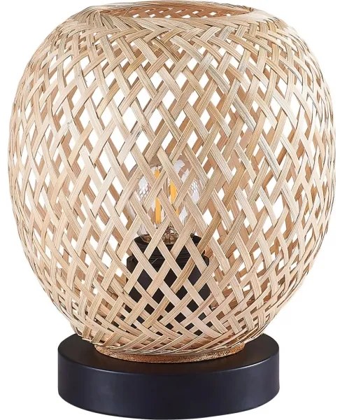 Lampă de masă ZANZIBAR 1xE27/20W/230V d. 18 cm bambus