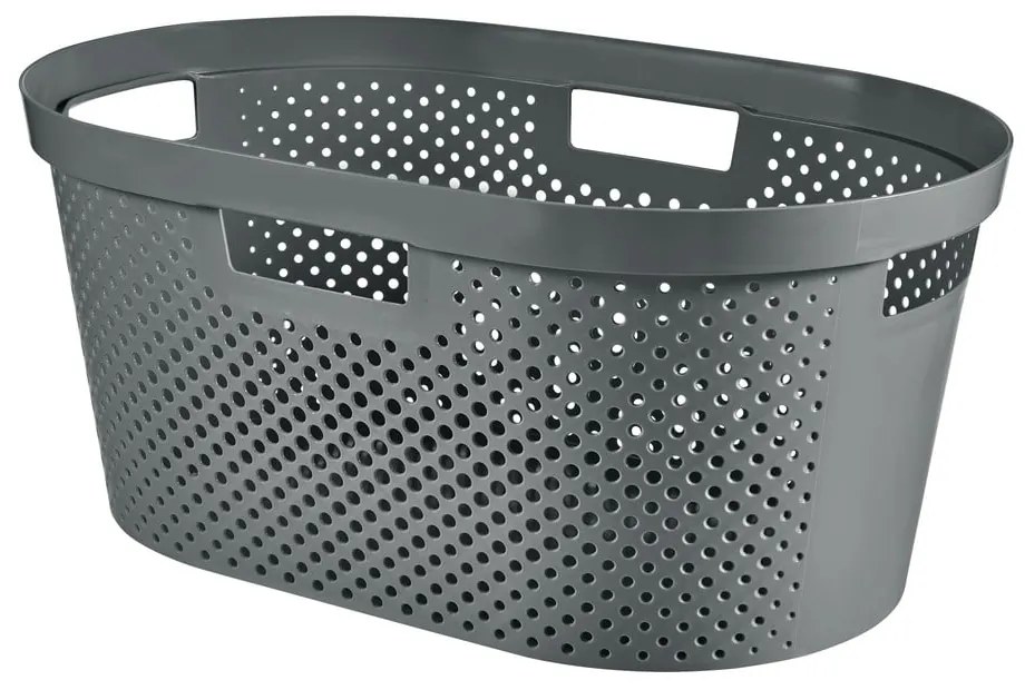 Coș de rufe Curver Infinity Hamper, 40 l, gri