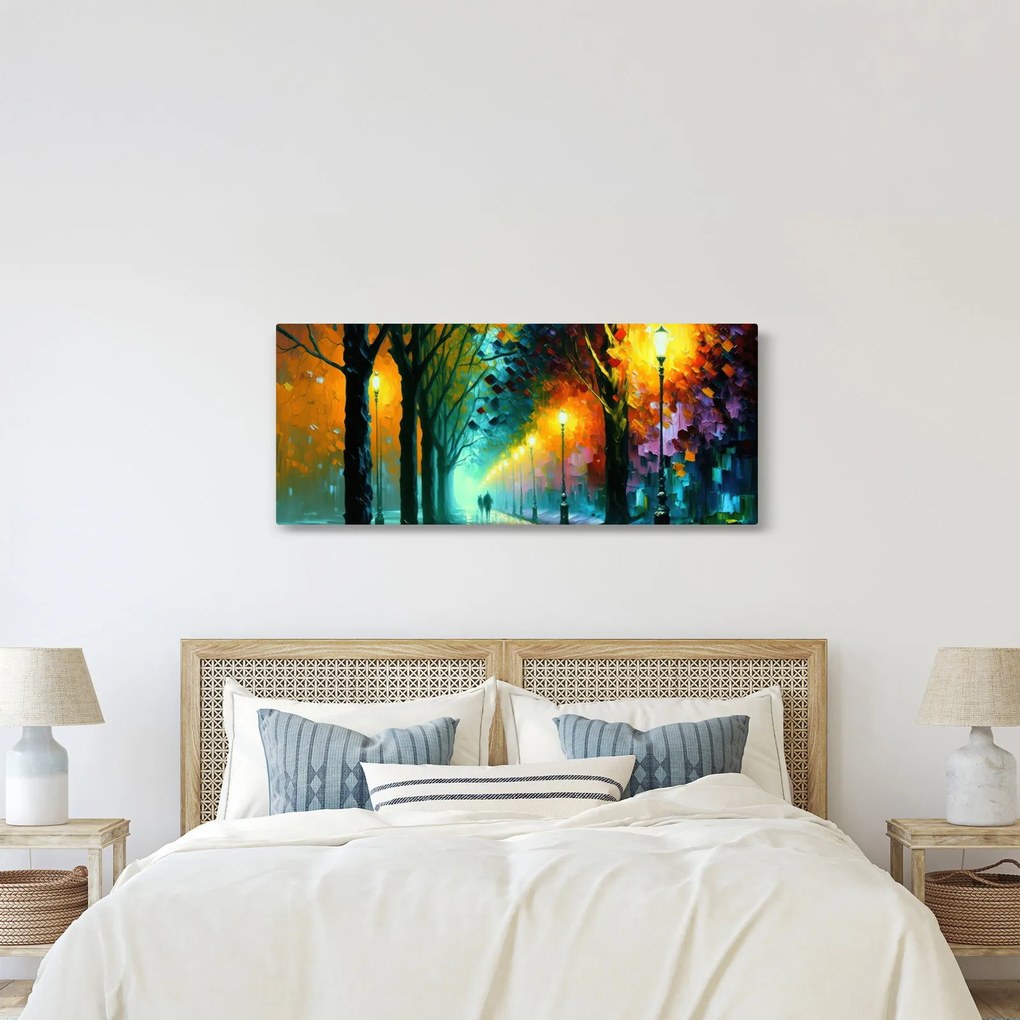 Tablou - Plimbare de noapte (120x50 cm)