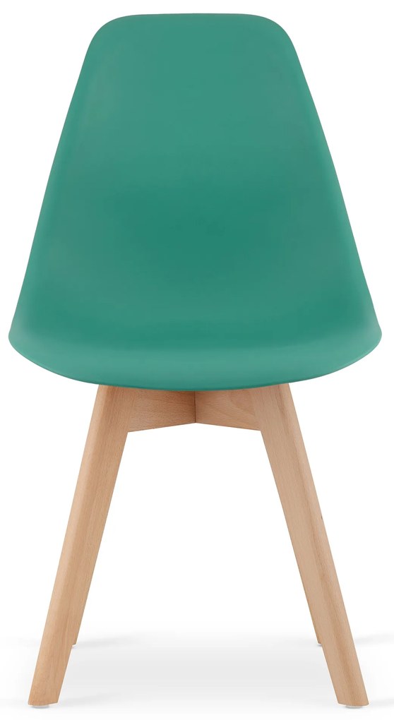 Scaun verde KITO cu picioare din fag
