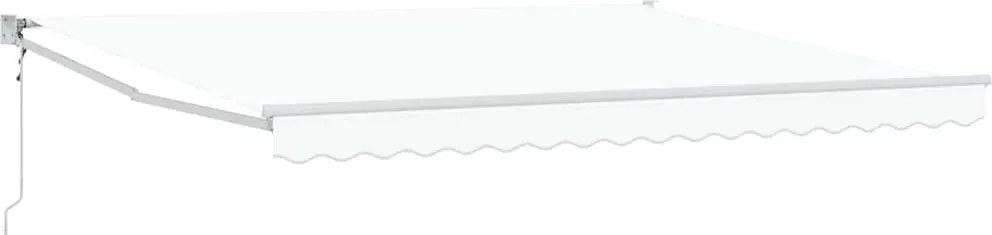 vidaXL Cortina Retractabilă Alb 400 × 300 cm Poliester și Aluminiu