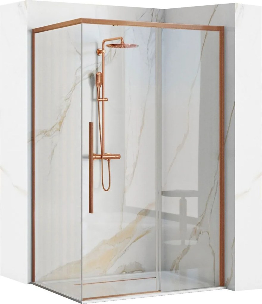 Cabina de dus SOLAR Copper Brush 100x80cm