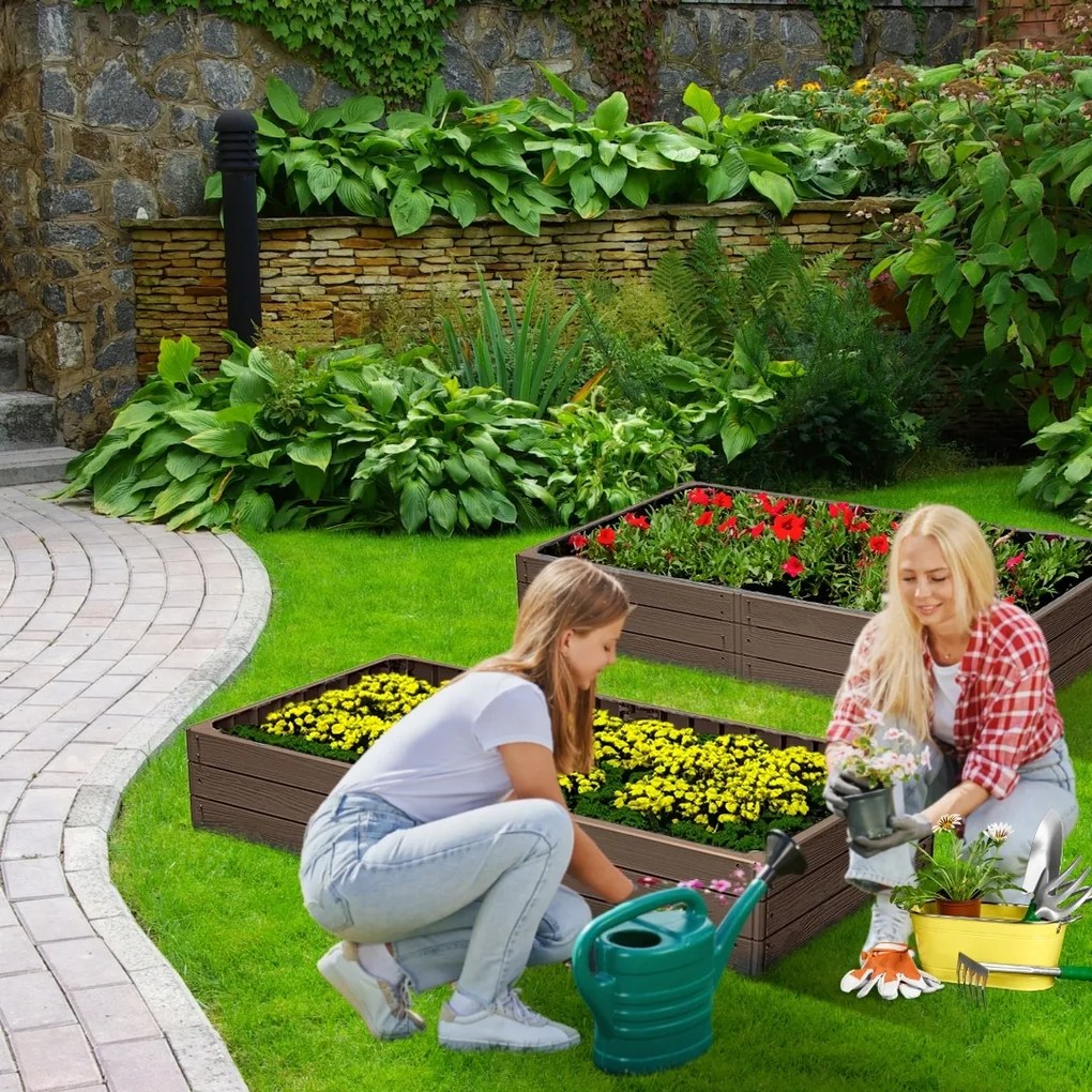 Strat înălțat  WOODY 149x75,6x25cm, maro Prosperplast