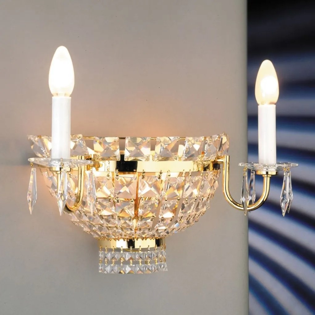 Aplica de perete cristal Swarovski AMBASSADOR auriu