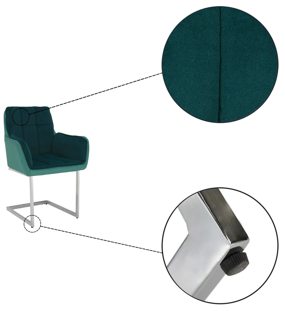 Zondo Scaun de sufragerie Chira (smaragd). 1021264