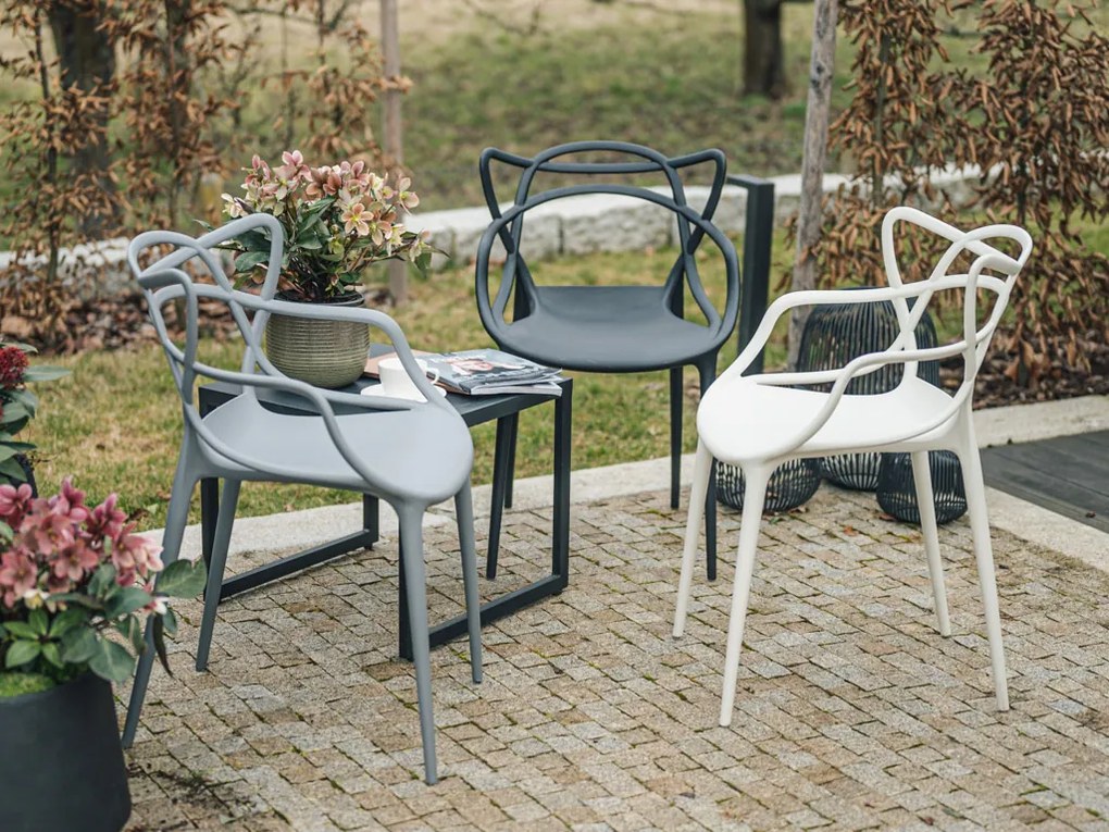 Scaun de masa KATO din plastic, bej