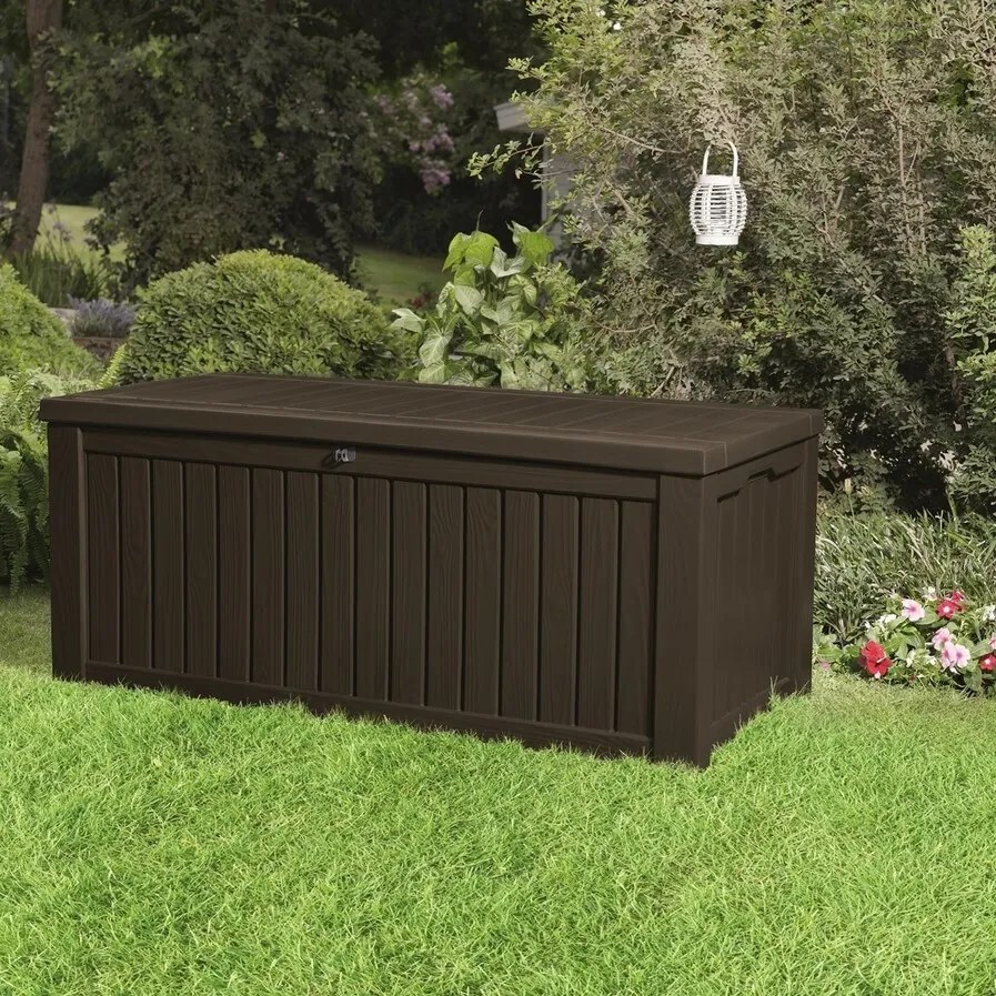 Keter cutie de depozitare pentru grădină Rockwood570 l, maro