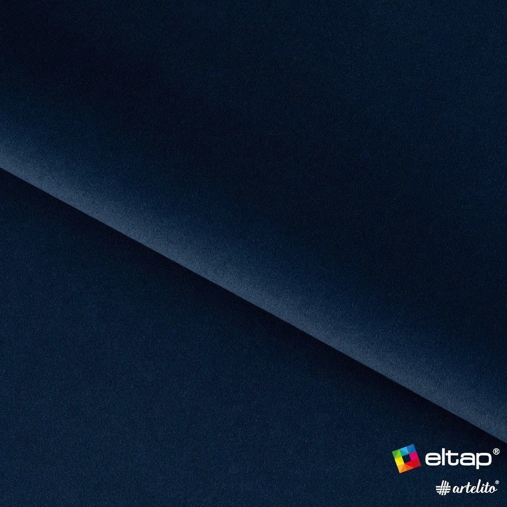 Pat matrimonial albastru închis tapițat cu spațiu de depozitare cu somieră 180x200 cm Plissa – ELTAP