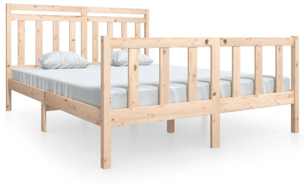 3100968 vidaXL Cadru de pat, 160x200 cm, lemn masiv