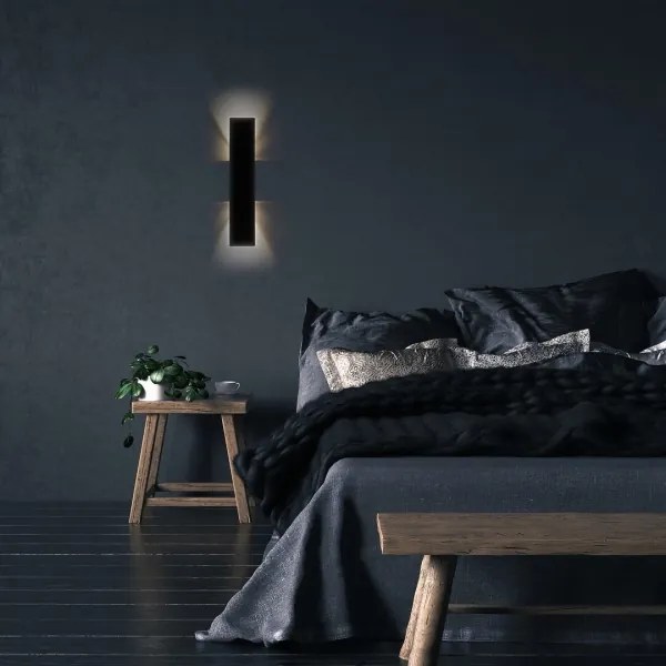 Aplică LED Rabalux 71057 AMPEL LED/6W/230V 3000K negru