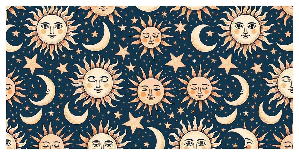 Tablou soare și lună