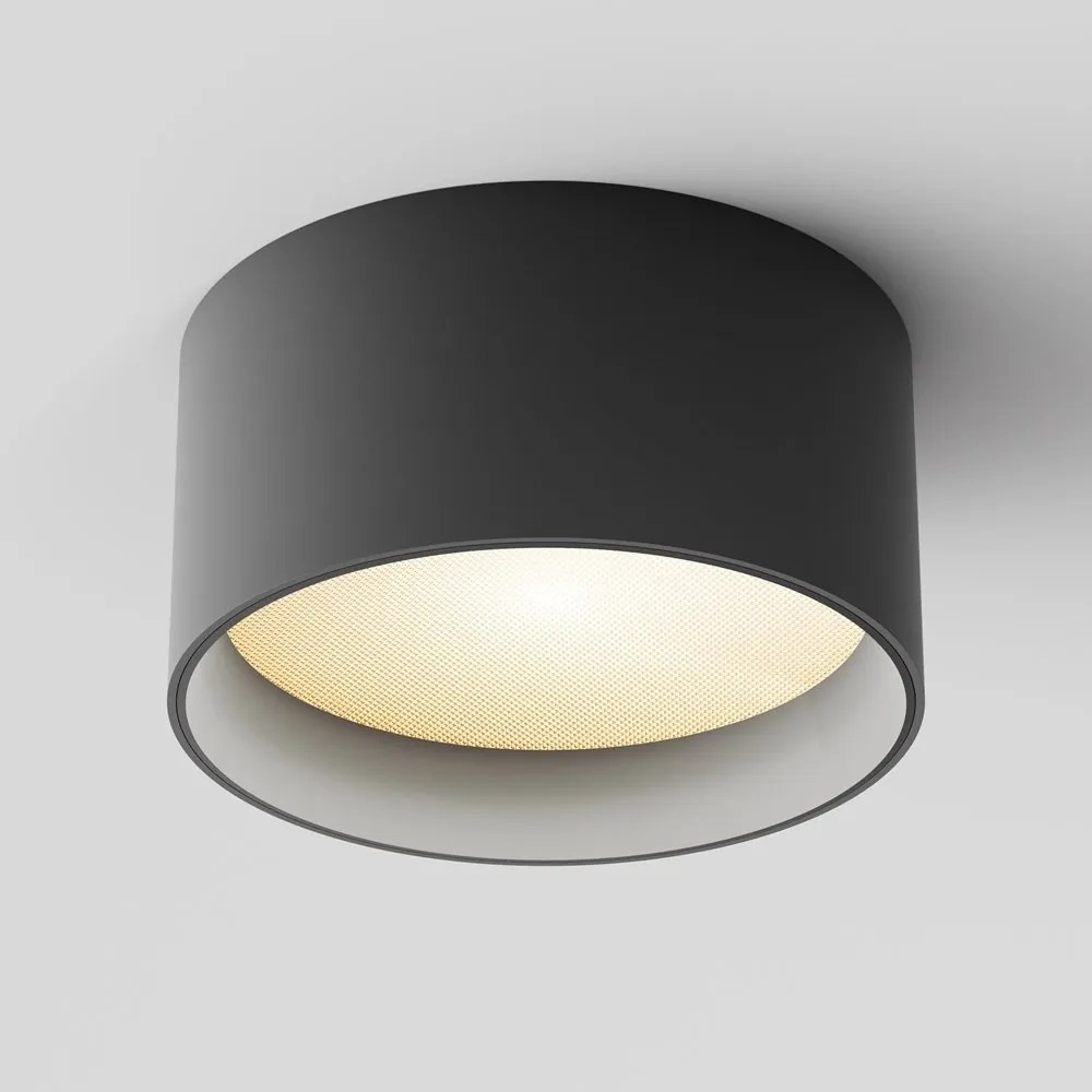 Spot LED aplicat design tehnic Vega D-14cm negru