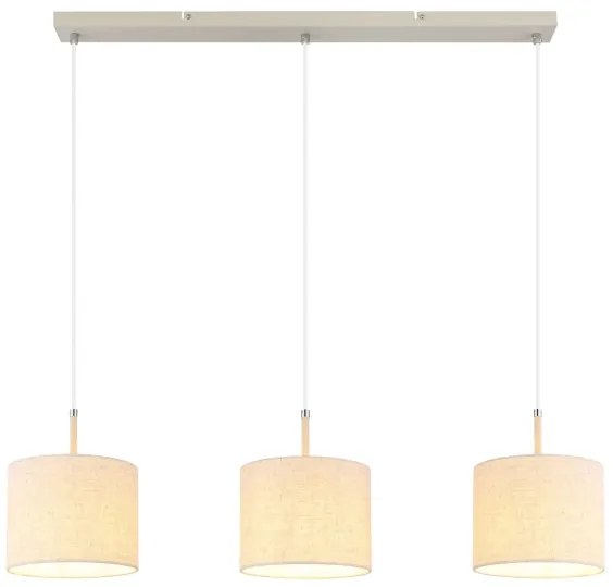 Globo 15968-3H - Candelabru DELEON suspendat pe cablu, 3xE27/40W/230V