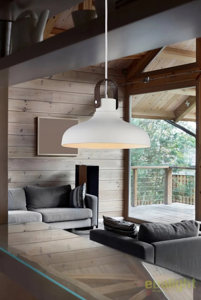 Lustra / Pendul metal alb design retro TESSIO