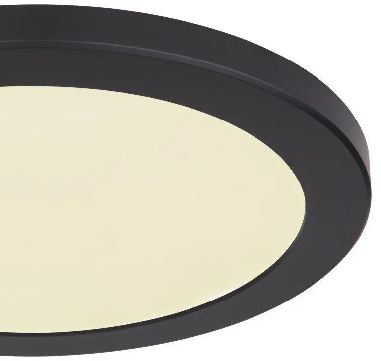 Plafoniera LED design modern, diametru 29,8cm, LASSE negru 12379-24B GL
