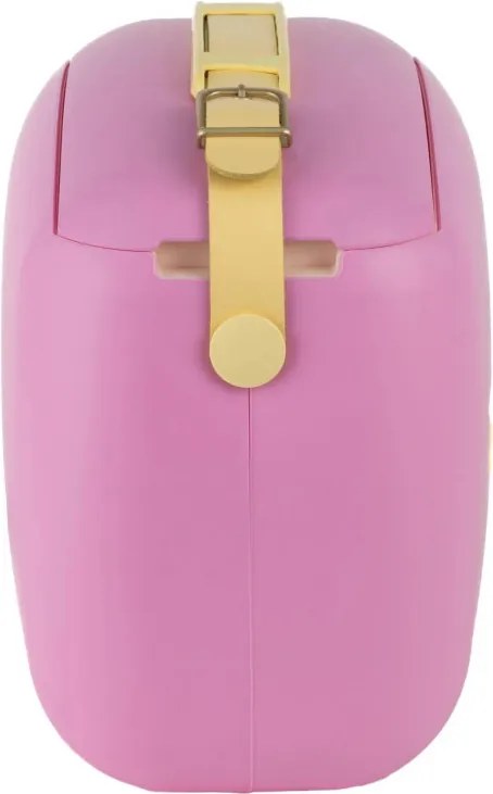 Geanta frigorifica Polarbox Pop, 6 litri, Include 2 cutii pentru pranz, Pana la 24 de ore, Roz/Galben