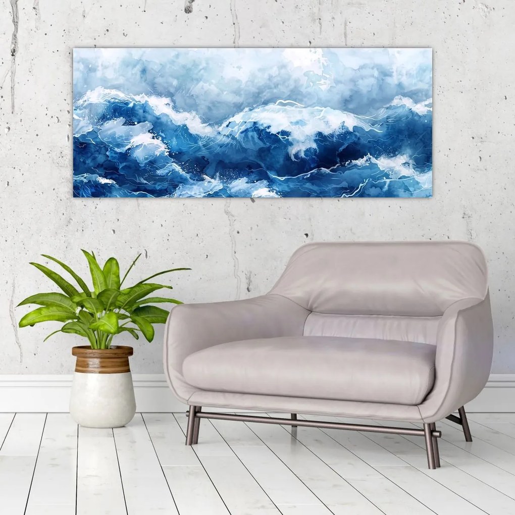 Tablou - Ilustrație a mării (120x50 cm)