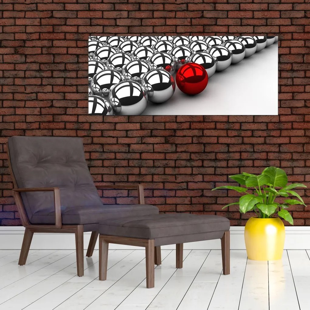 Tablou cu bile lucioase (120x50 cm)