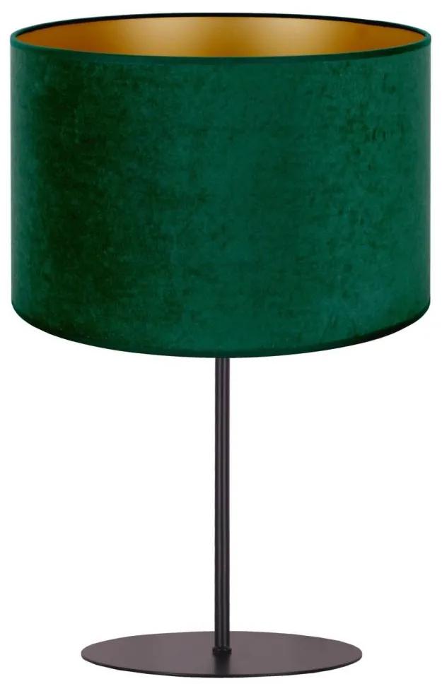 Duolla - Lampă de masă ROLLER 1xE14/15W/230V verde închis/aurie
